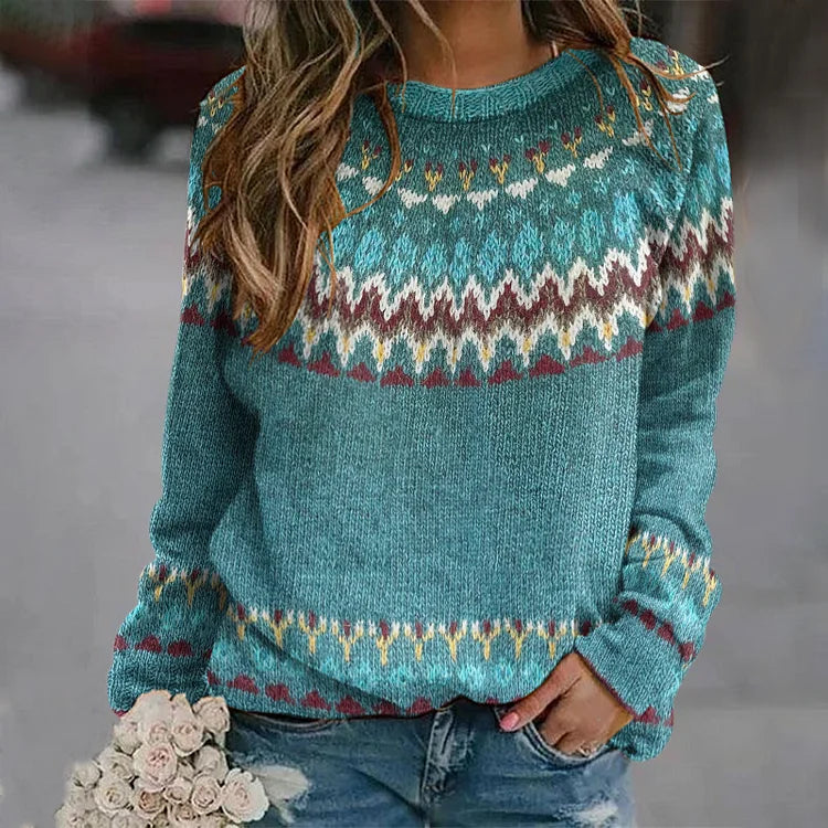 Alva™ | Retro Wave Sweater