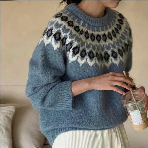 Klara™ | Stylish Jacquard Sweater