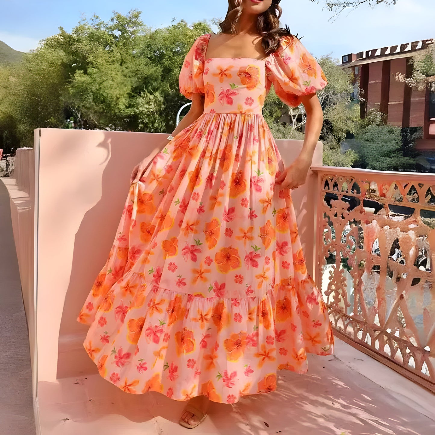 Elsa™ | Elegant maxi dress with a flattering cut and summery comfort